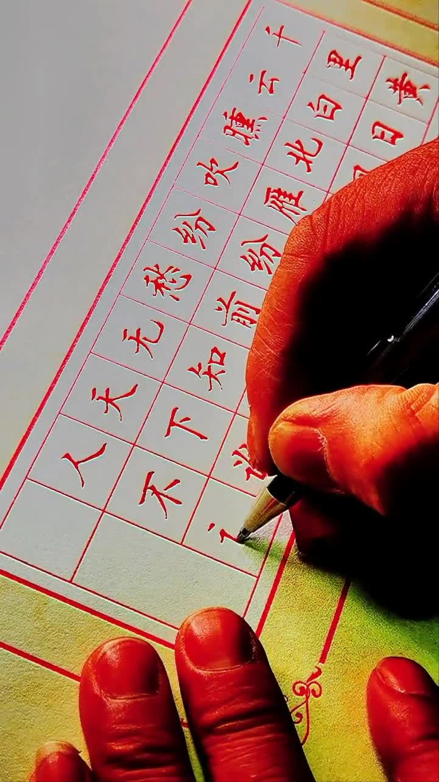 楷书日常练习邵辉中性笔楷书4