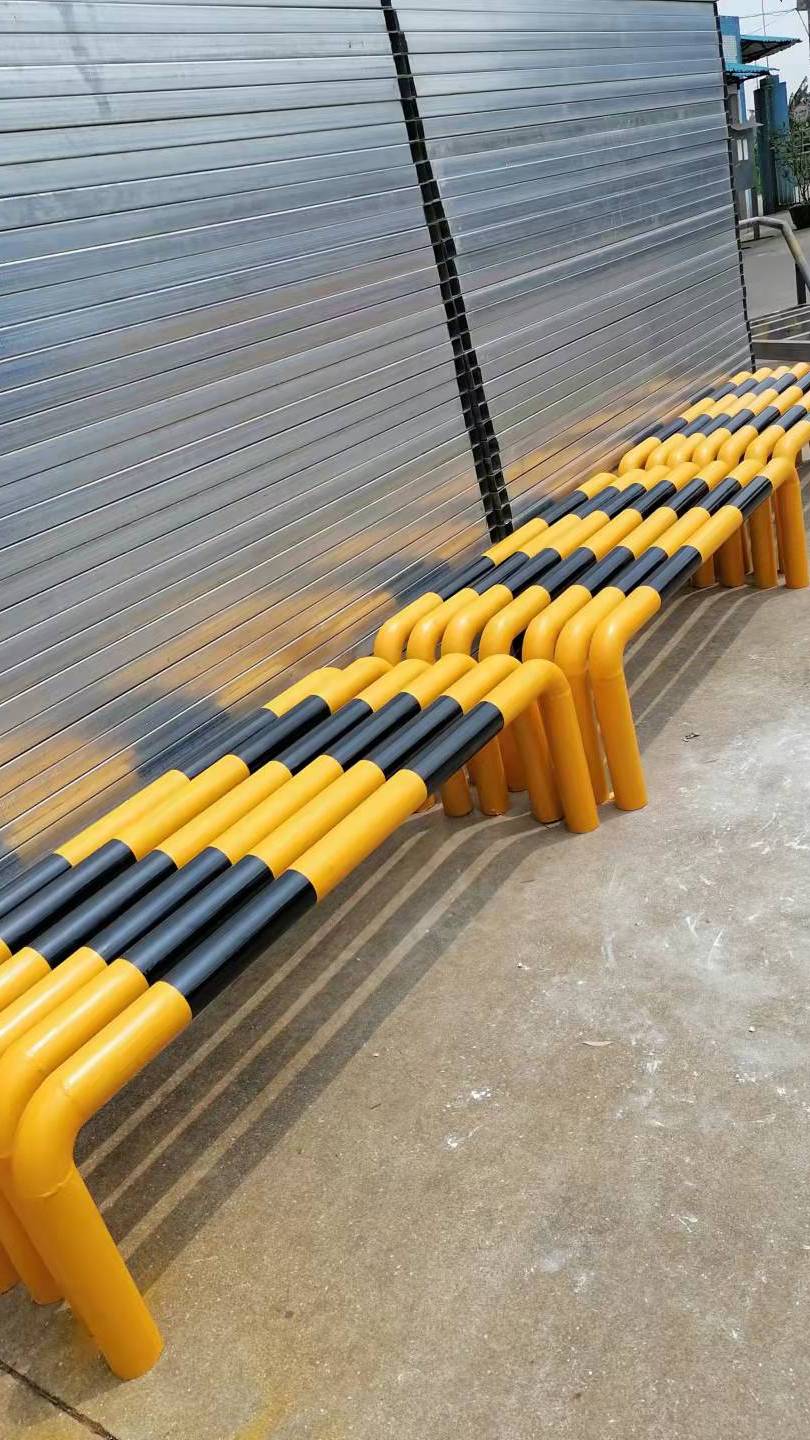 车库车位阻车 钢管拦车杆 车位止退杆-度小视