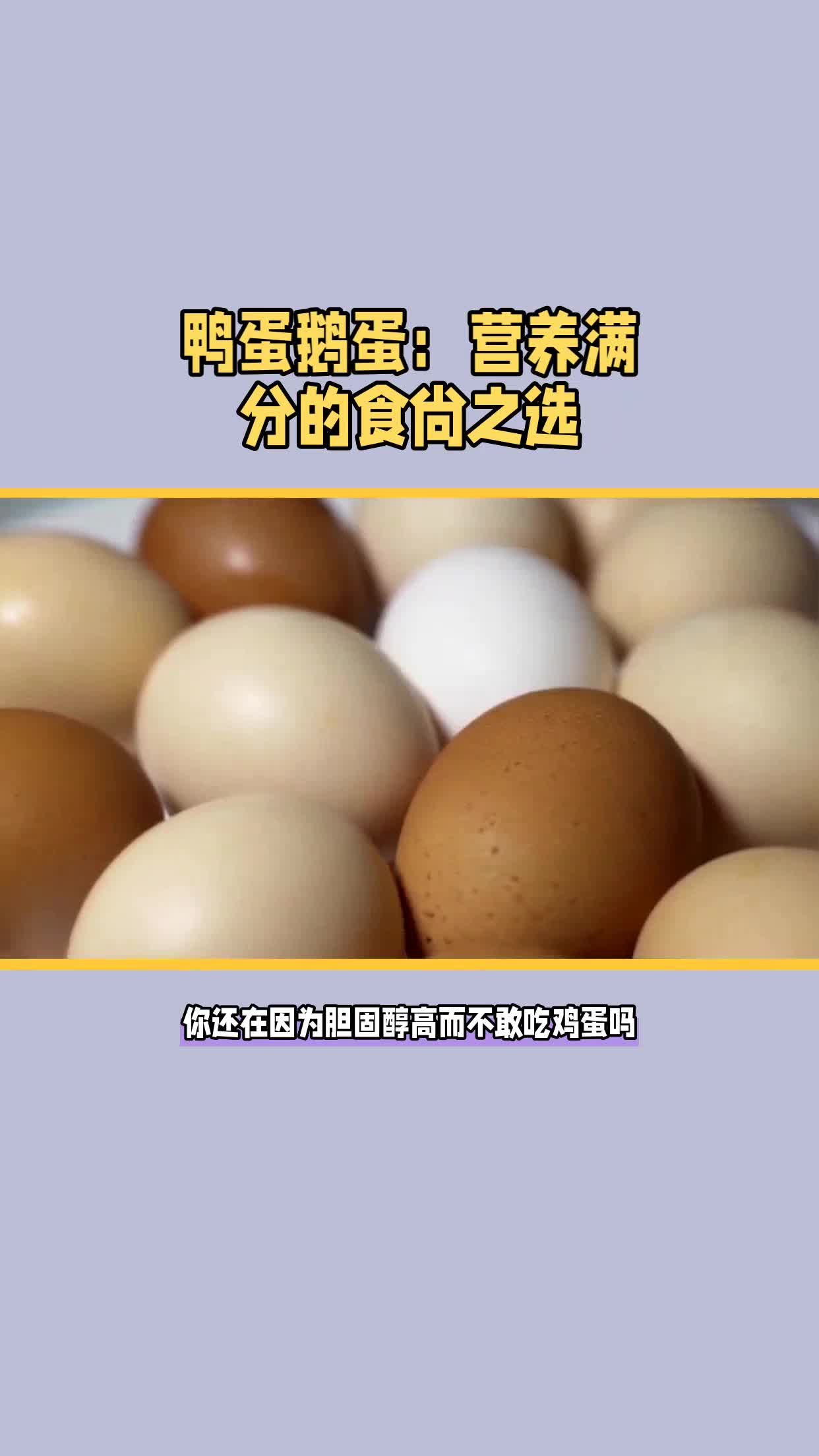 鴨蛋鵝蛋:營養滿分的食尚之選