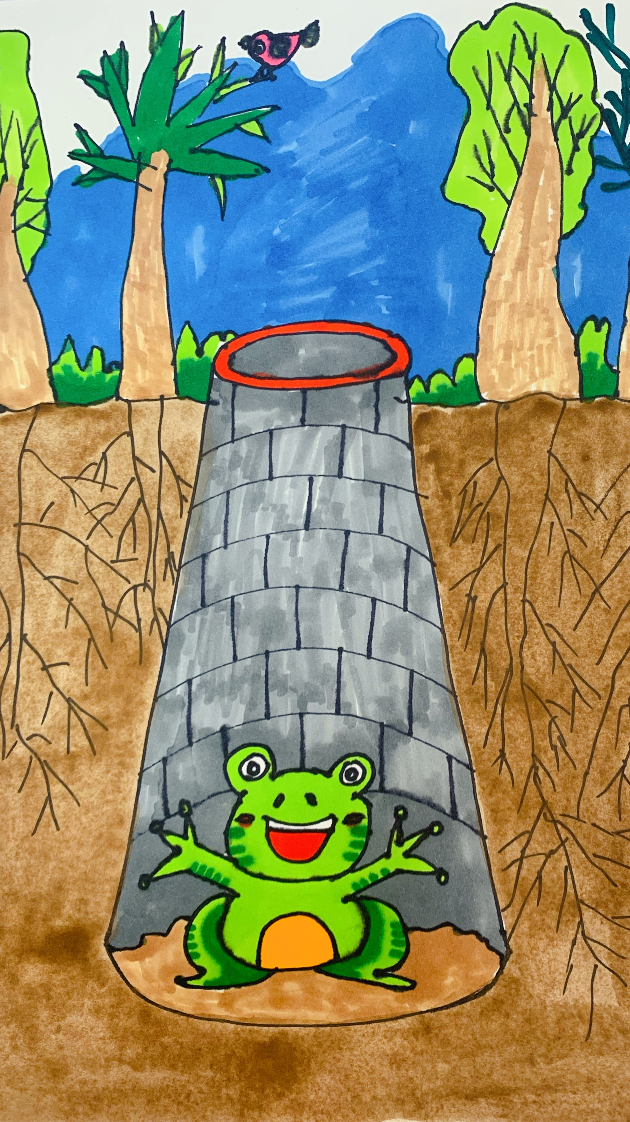 把儿童故事画出来——井底之蛙