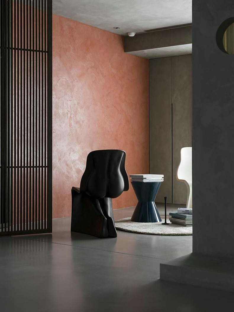 实体店家装墙面马来漆施工艺术漆装修效果