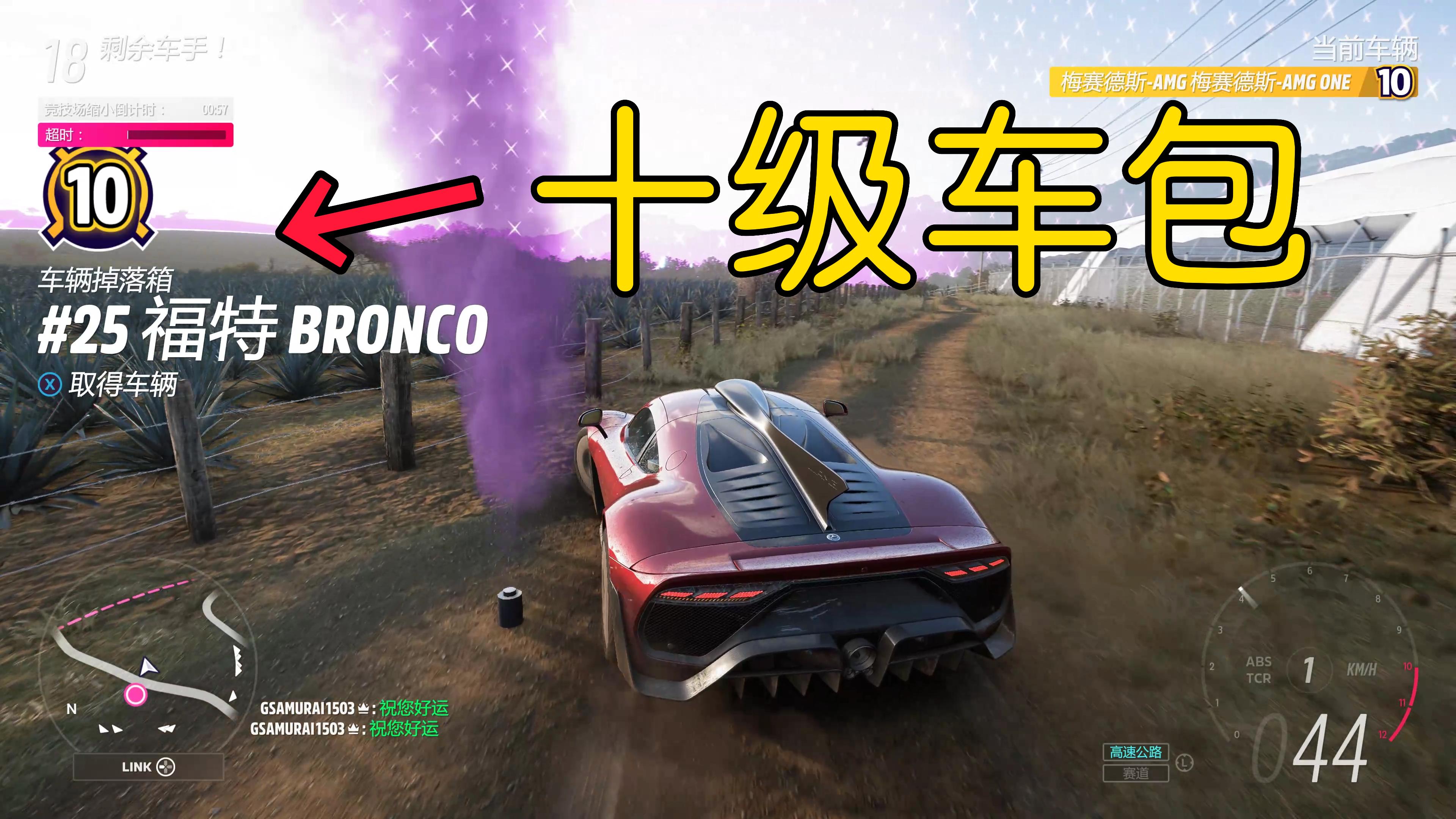 地平线5：GTR天胡开局再遇十级井25车包，直播间都沸腾了
