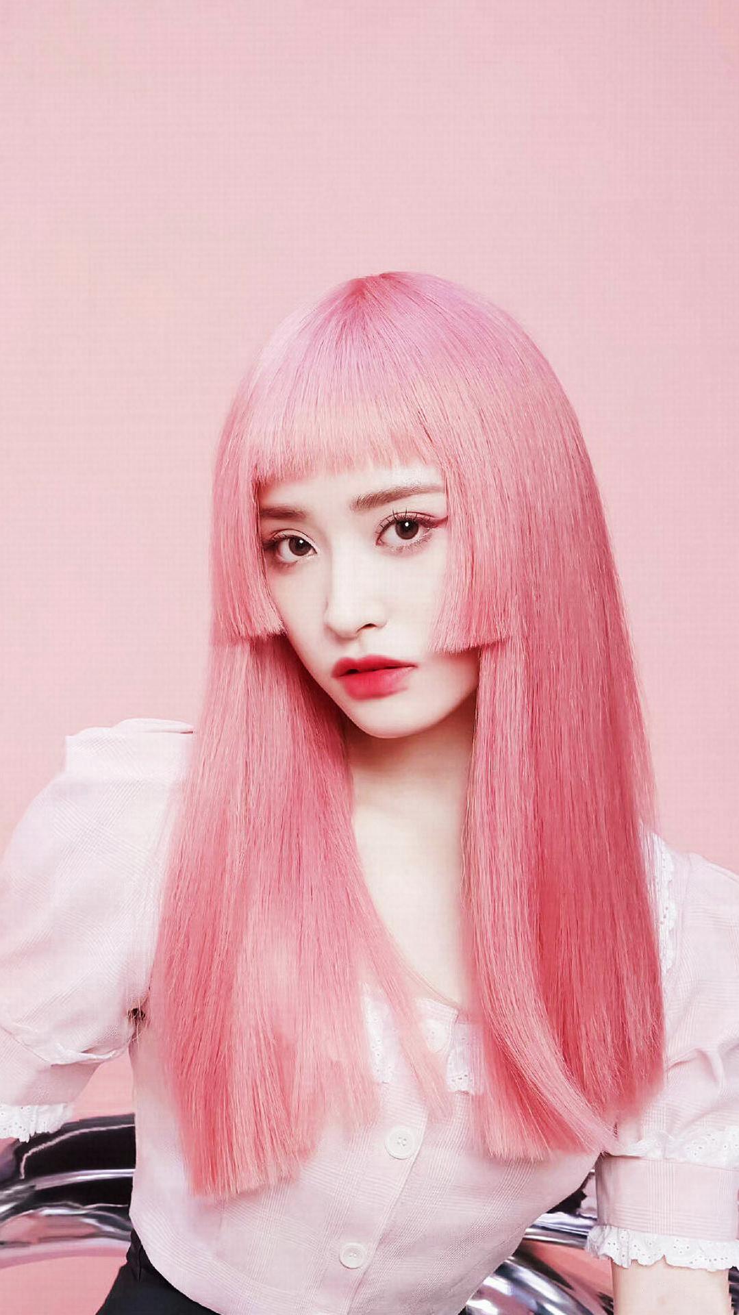 沈月粉色公主切造型,好撕漫,漫画中走出的美少女