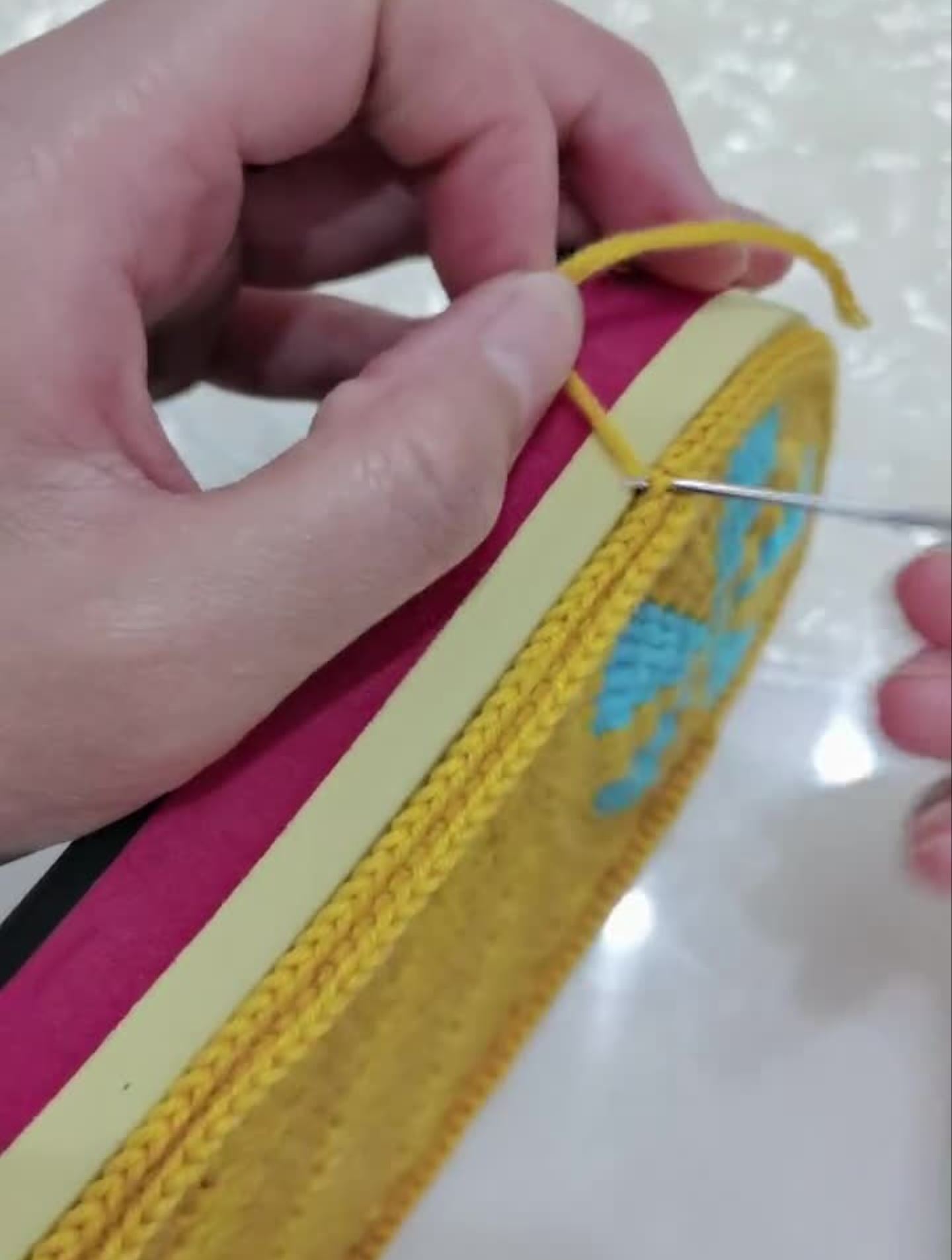 巧巧的手工坊鞋底板编织教程