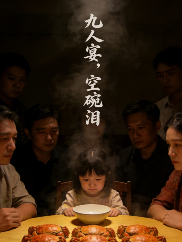 九人宴，空碗泪