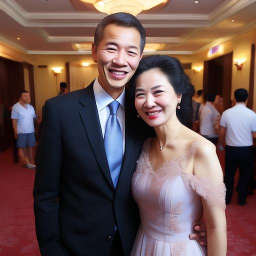夫人雷长芝一家三口照片大全祝少敏妻子刘涌老婆原配孙姝玉的真人照片