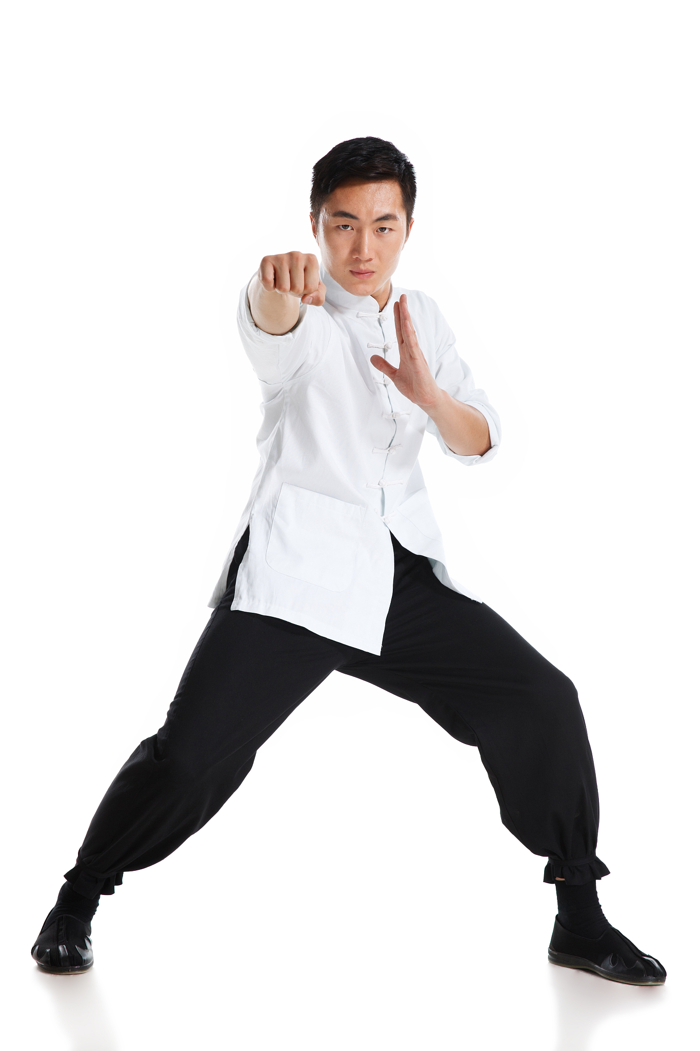 咏春拳拍手,以横破直;捆手