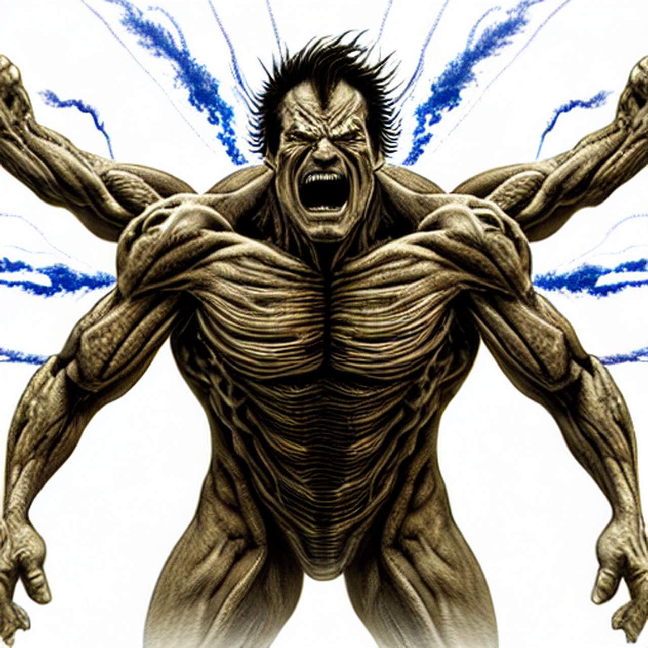 美国变异人浩克不科学,他变大体型后,身体里是空气还是水?