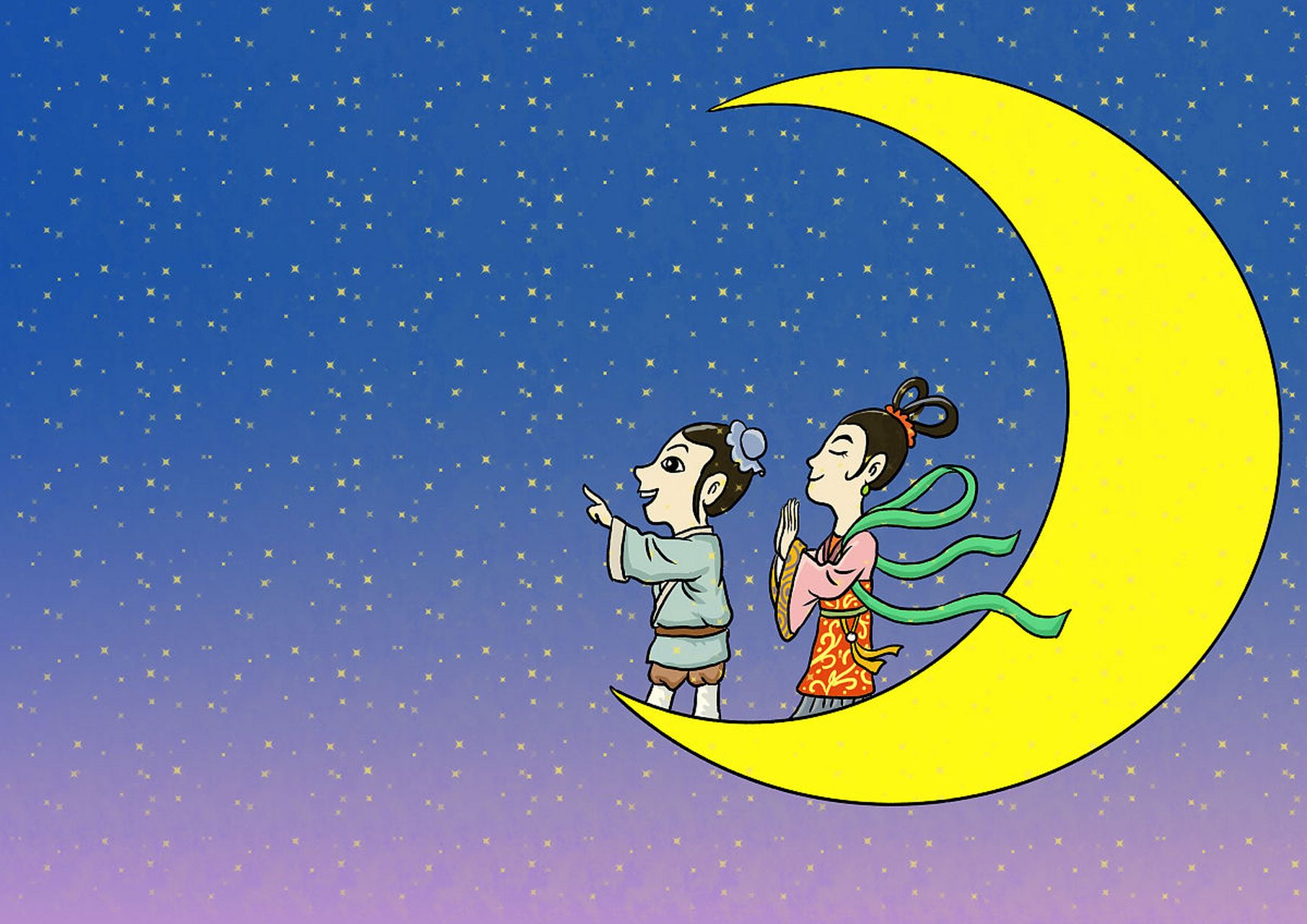 《爱的力量:月神与凡人》   在一个古老的神话世界