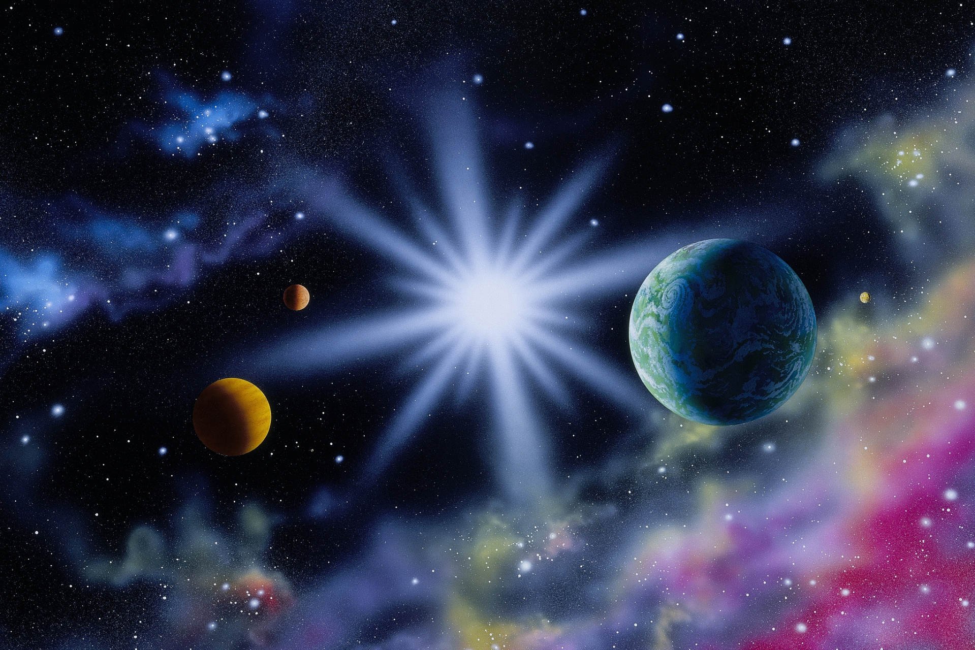 原以为太阳很远  如此炽热光芒  在宇宙分列中  其实近如身边  原以为