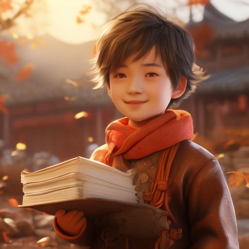 岁月静好,学习不问归期,只争智慧雄修的少年经典国学诵读小帅哥照片