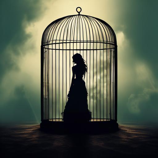 被困住了图片被牢笼困住的人牢笼里的人自我牢笼一个人封闭自己的图片