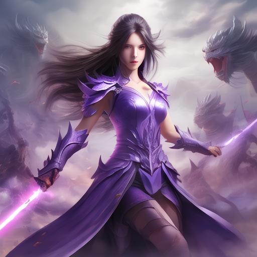 战火燎原心不惧, 紫衣翻飞如龙腾