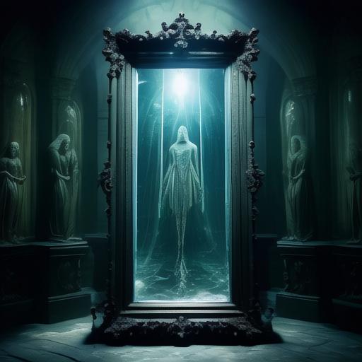 据说这些镜子能够显示出人的灵魂和未来的景象