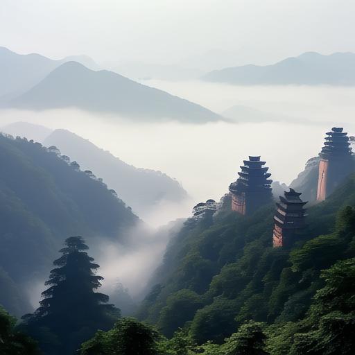 岳西明堂山位于湖北省咸宁市通山县,是咸宁市的著名旅游景点之一