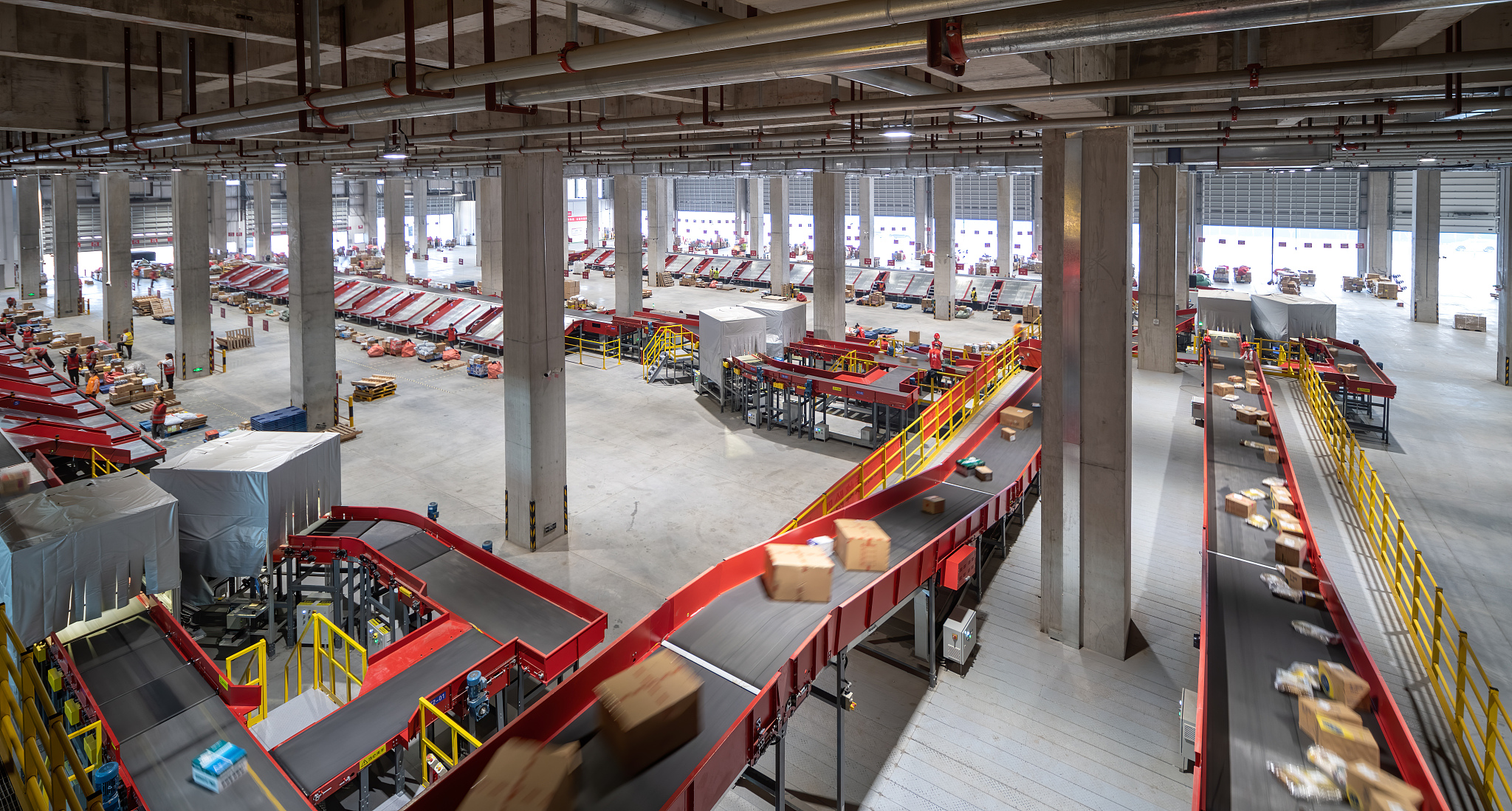 这面繁忙却有序的播种墙,犹如一幅流动的画卷,尽显现代物流的生机与