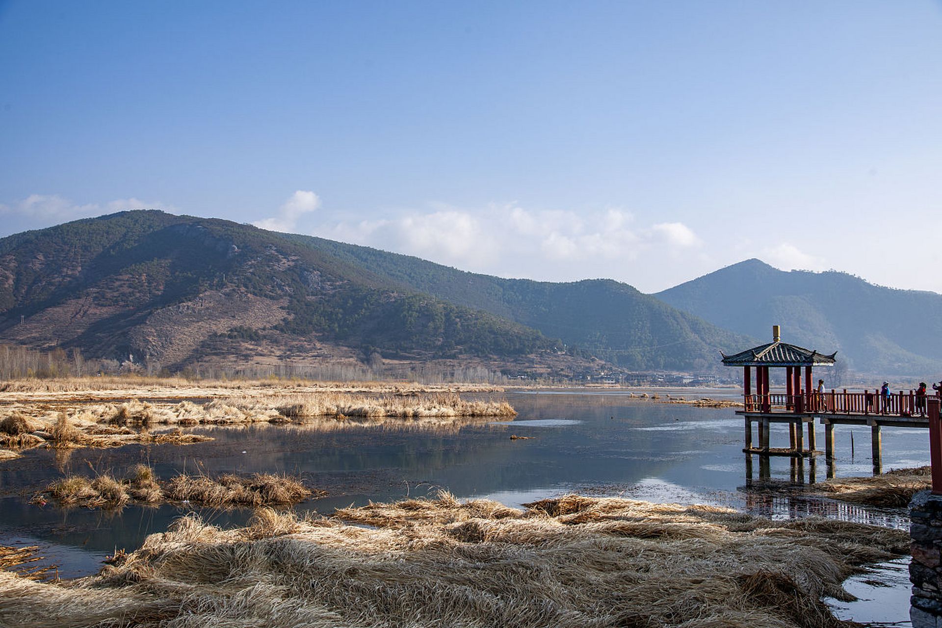 云南省大理市剑川县美丽的二龙山★大山*泉水*溪流*小河*生态森林