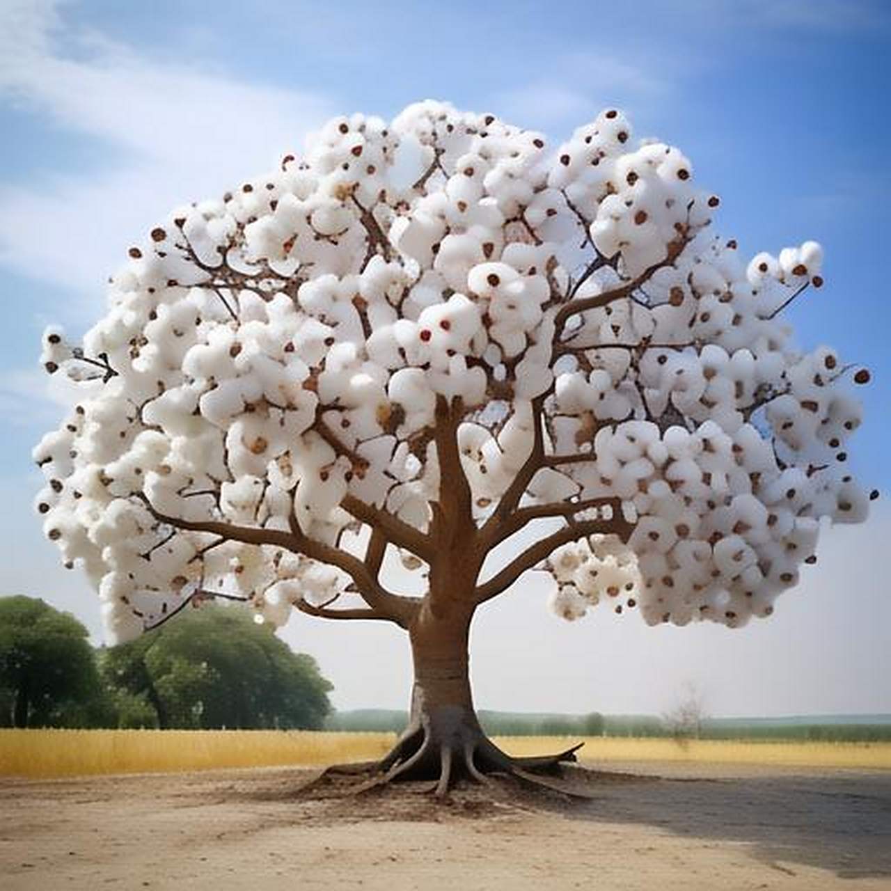 一颗棉花树(毫无拍摄技术含量)!