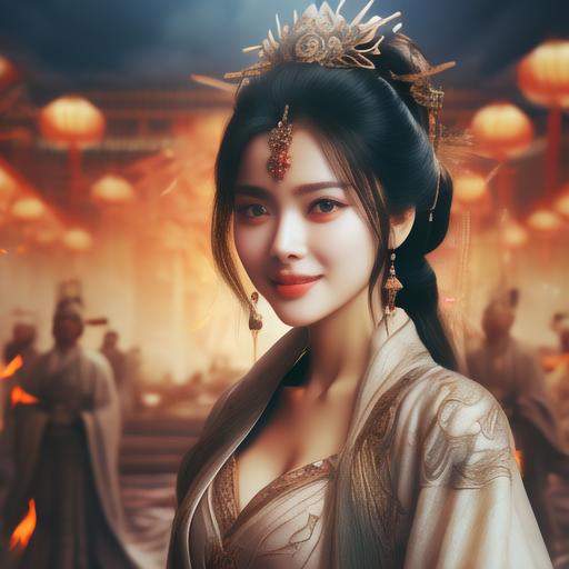 在烽火戏诸侯的年代,褒姒,这位绝世佳人,以倾城之貌和冷漠之姿,成了周