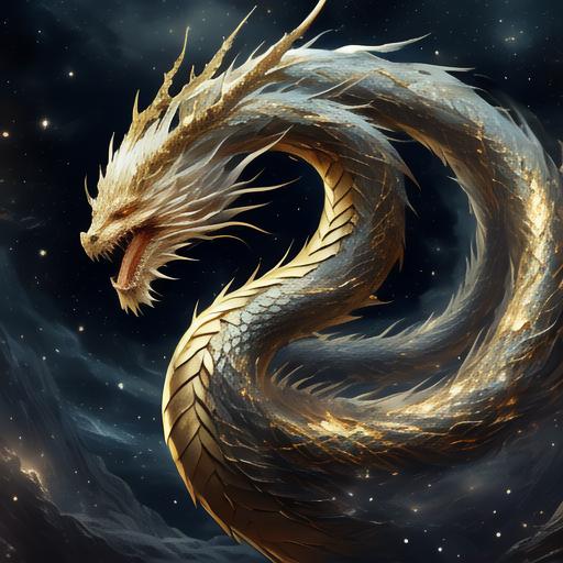 永恒龙皇,宇宙间唯一的真龙天子,其身披金鳞,眼若星辰,翱翔于浩瀚苍穹