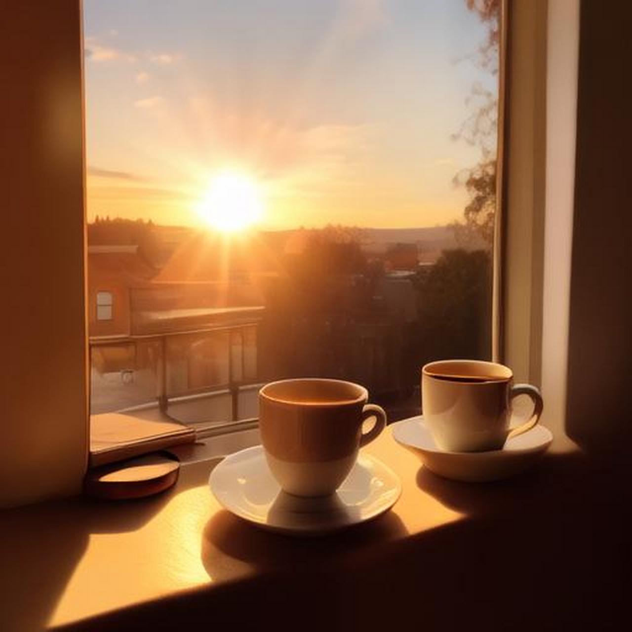 生活最美好的样子,或许就是清晨的阳光洒满窗台,一本书,一杯咖啡,宁静