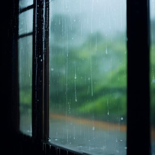 独自倚窗听雨声,思绪飘向远方. 喜欢这样的时光,静谧而美好.