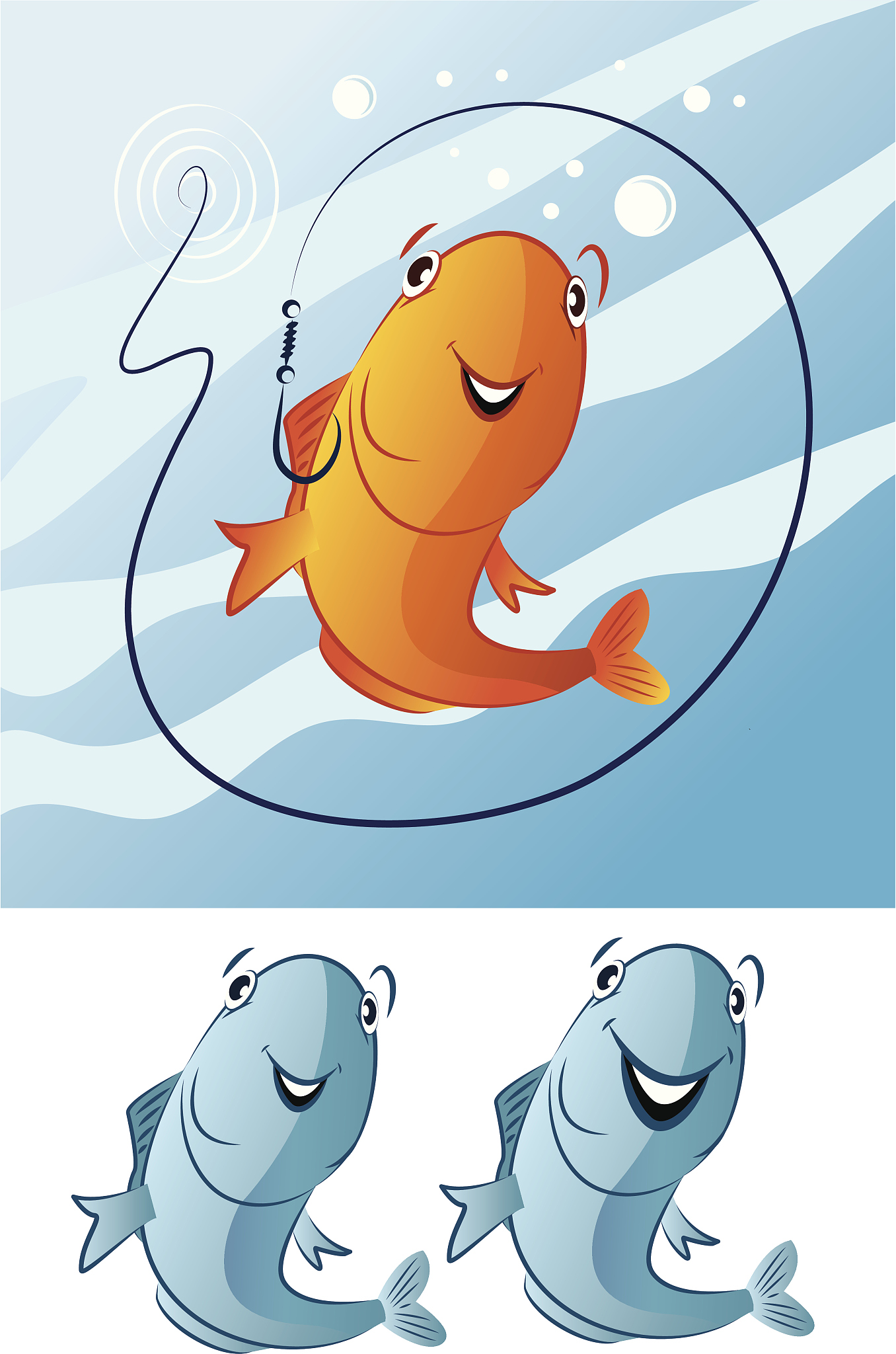 "哼,过江之鲫动漫鲫鱼的简化图鲫鱼卡通铜鱼的卡通图片鲫鱼卡通图片