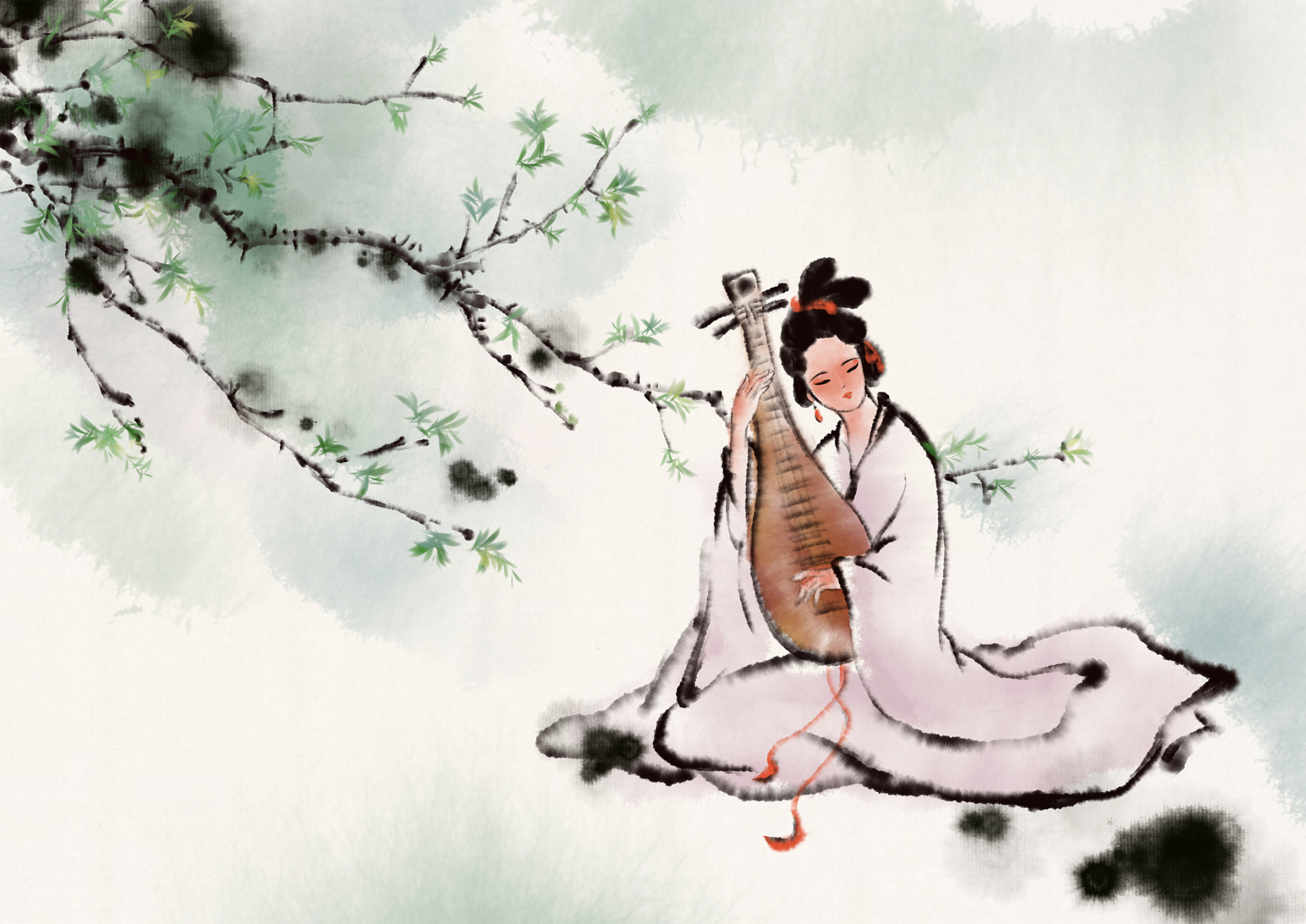 静夜,独坐窗前,听那悠扬的琴声穿越寂静的夜空.