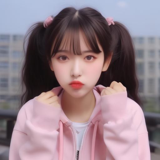 如果有问题我就让他们出报告 然比心小姐姐00后网红姬可欣照片兜里半