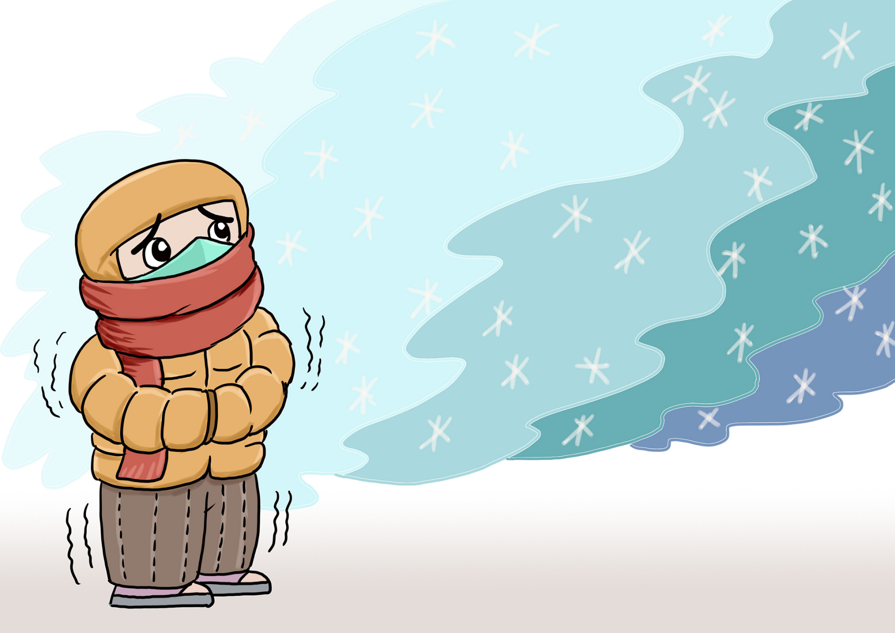 气温骤降,寒风吹过,稀疏的雨点随风飘舞,仿佛在诉说着无法言喻的故事.