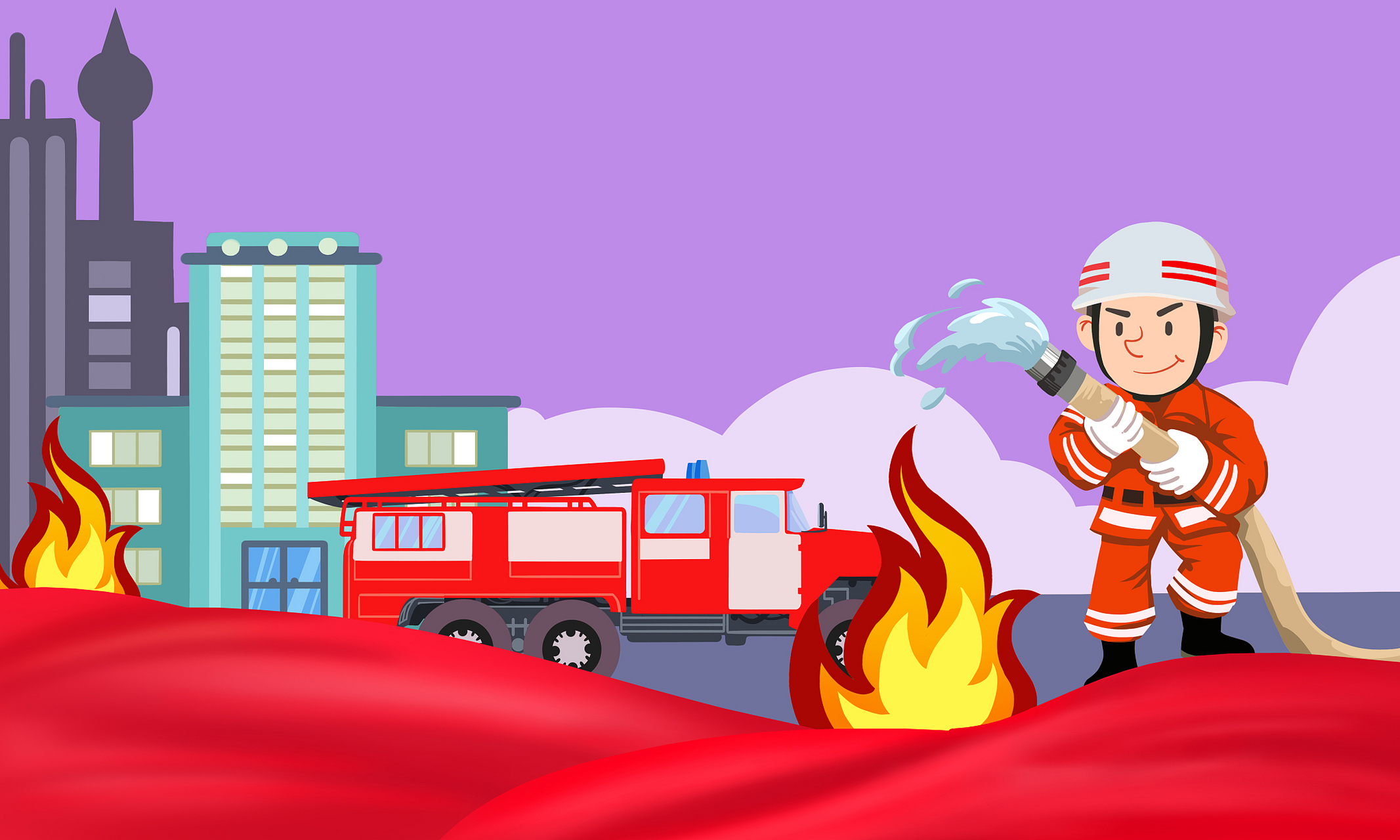 全国消防宣传月# 安全防火, 人人有责.