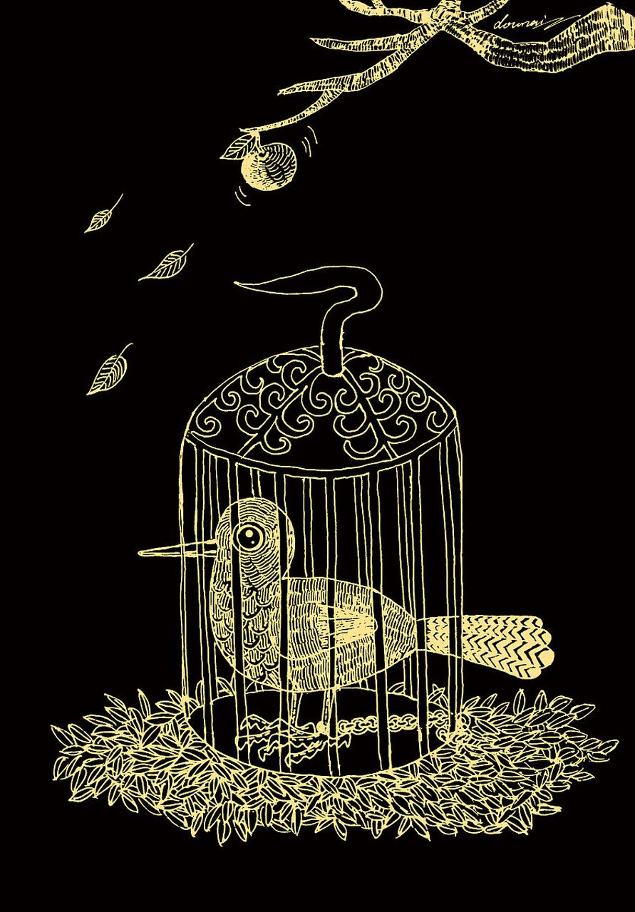 问你一个问题 #卑微的爱情#  笼中鸟,身被困,心自由 鸟出笼,心已空,身