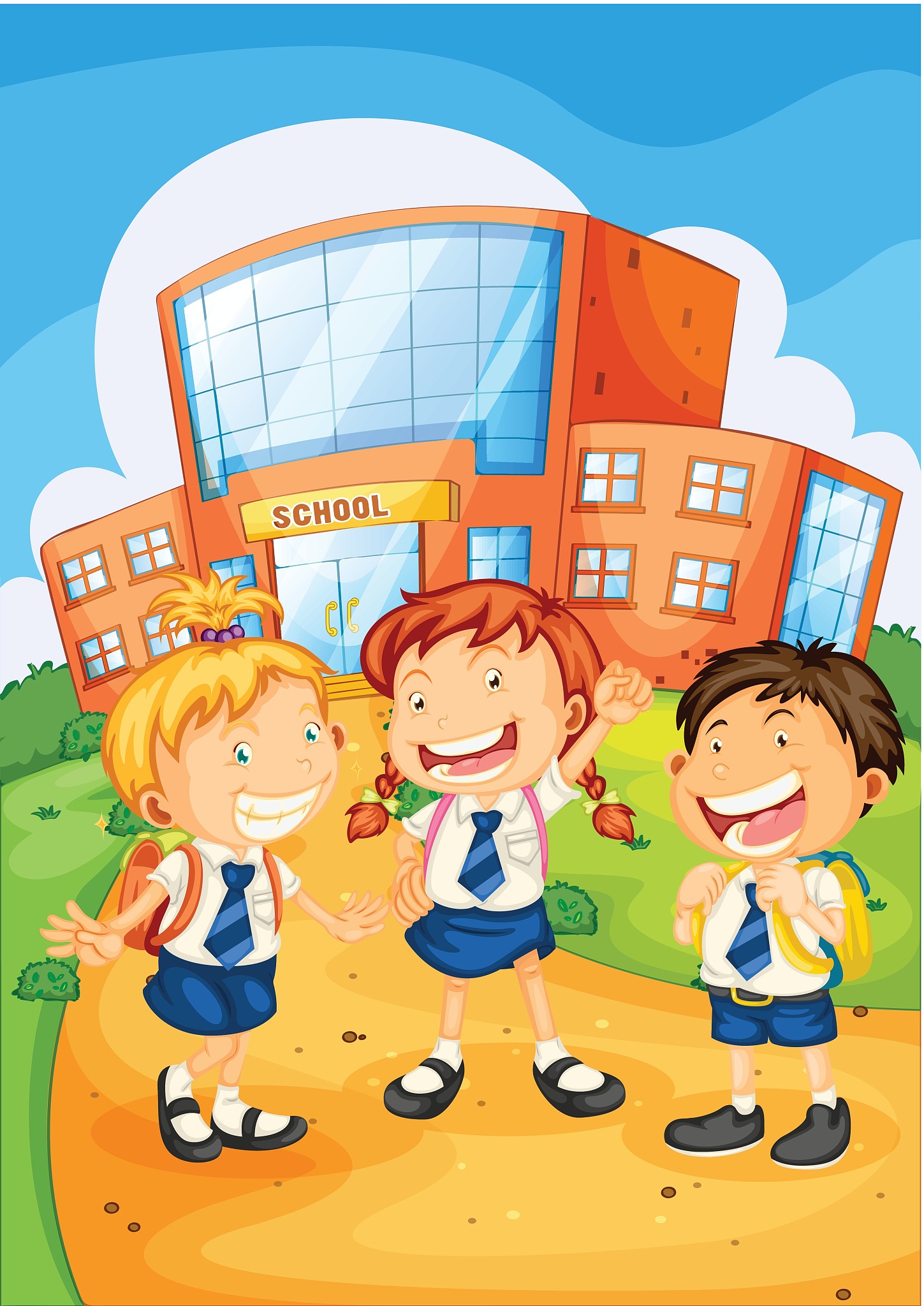 就差两 上学动画图片幼升小难忘小学生活卡通图片小学卡通幼儿园上学