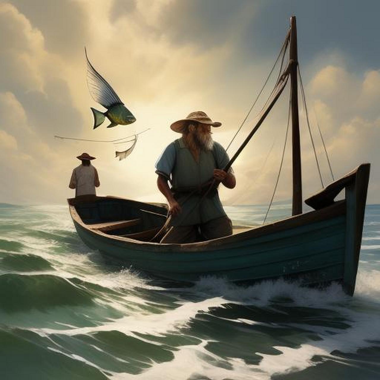 渔夫出海前 before the fisherman sets sail 并不知道鱼在哪里 i don