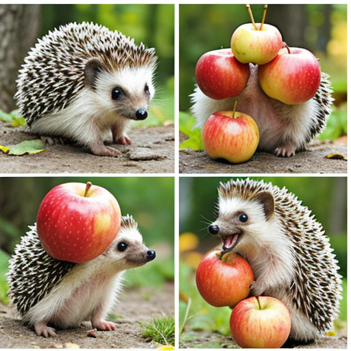 刺猬运苹果#二年级语文小作文