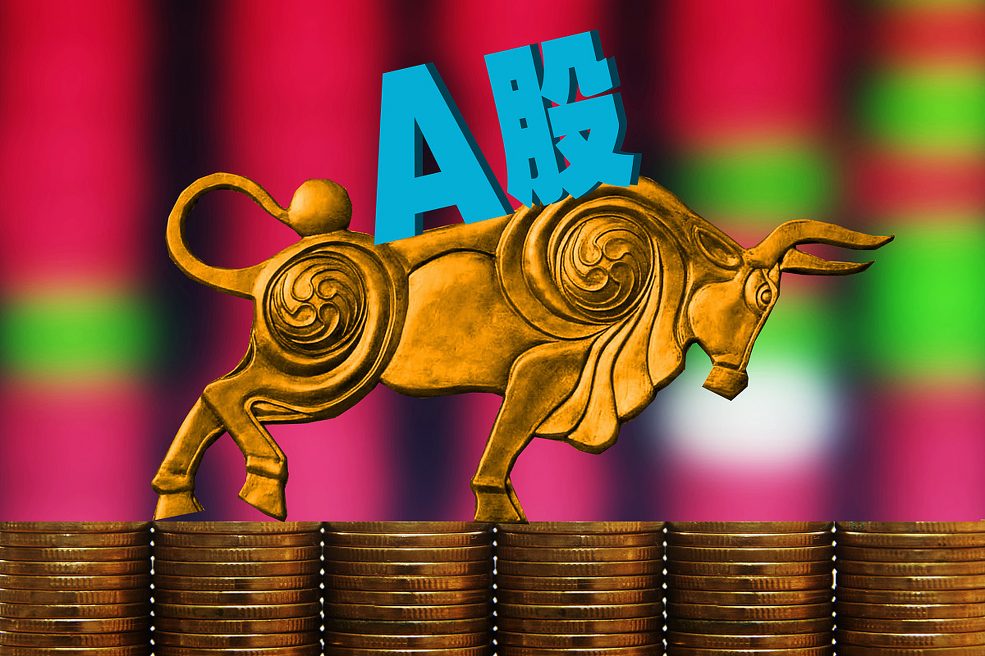 今天股市在外围股市大涨的影响下,高开后一直保持平稳震荡的走势.