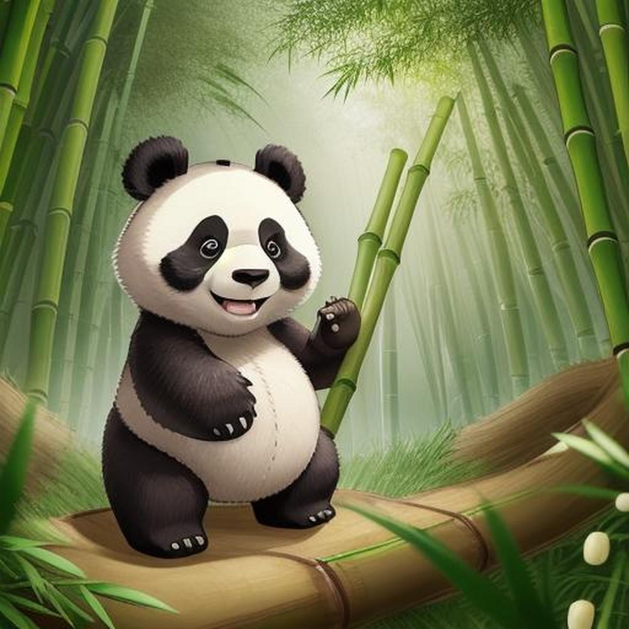 故事八:熊猫的竹子探险  小圆圆是一只爱冒险的熊猫,它总是喜欢探索竹