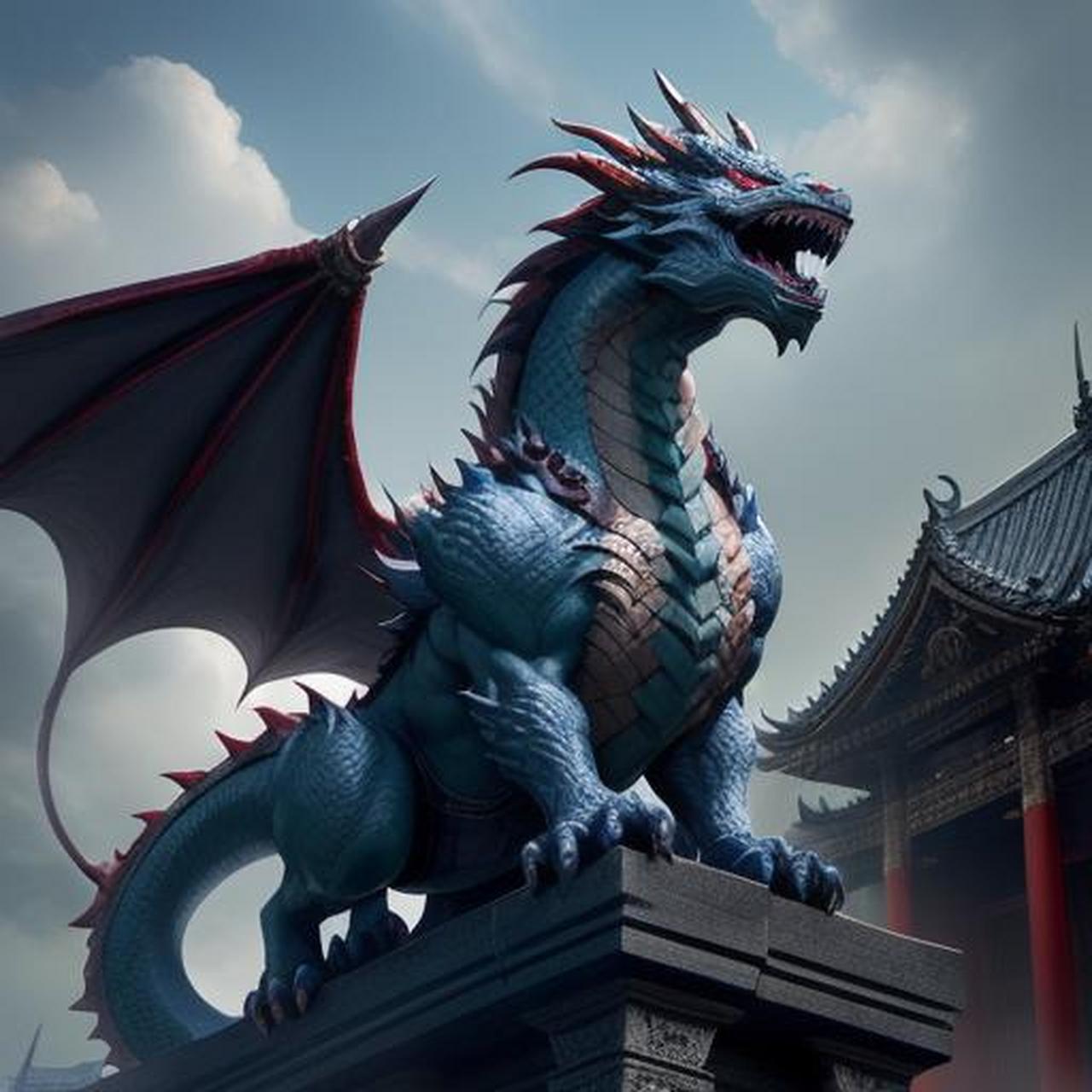 龙生九子之嘲风好险:嘲风象征着冒险和挑战.