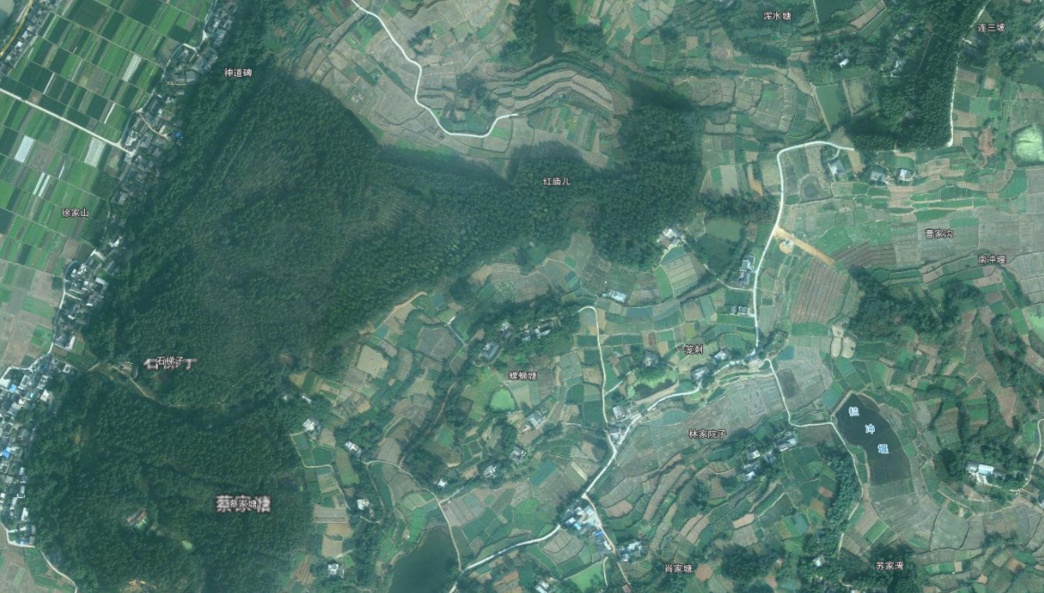村庄卫星地图高清图片