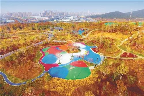 初冬,徐州这个公园像极了调色板
