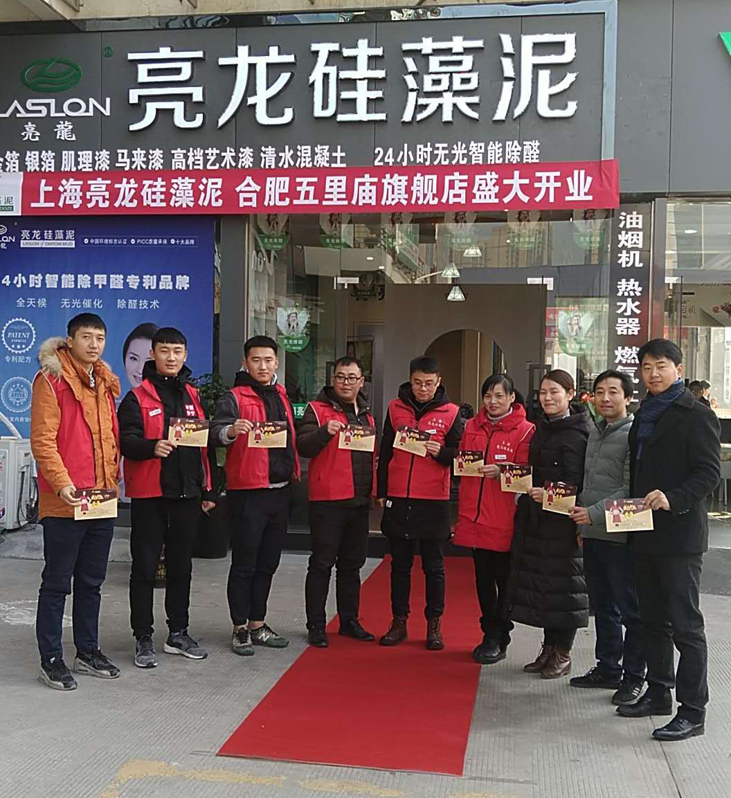 亮龙硅藻泥(合肥五里庙旗舰店)开业活动取得圆满成功