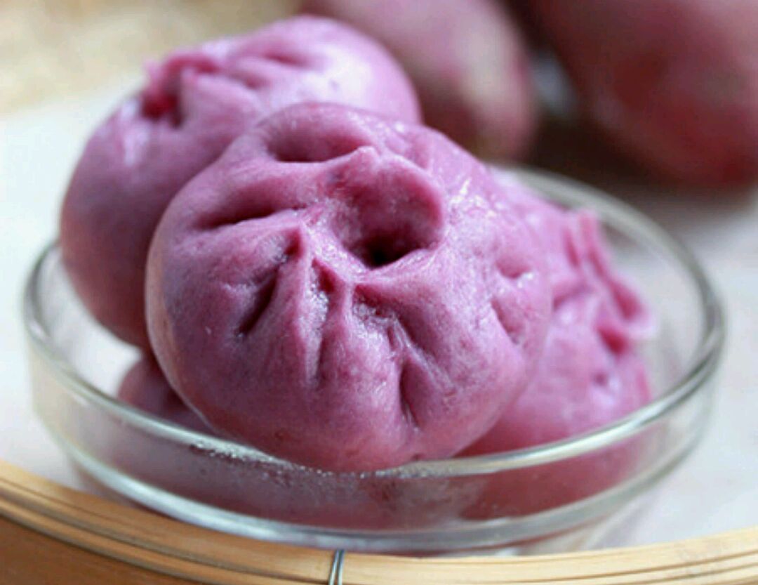 营养美味的紫薯包子