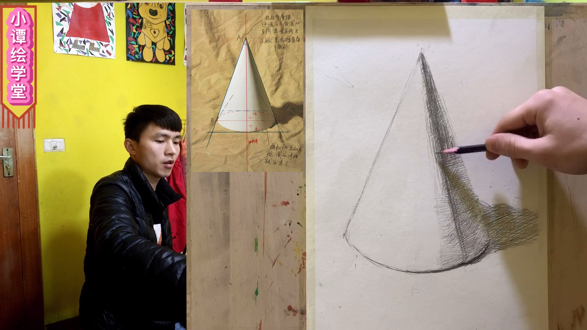 画画入门教程,学画素描必须要学的石膏教学