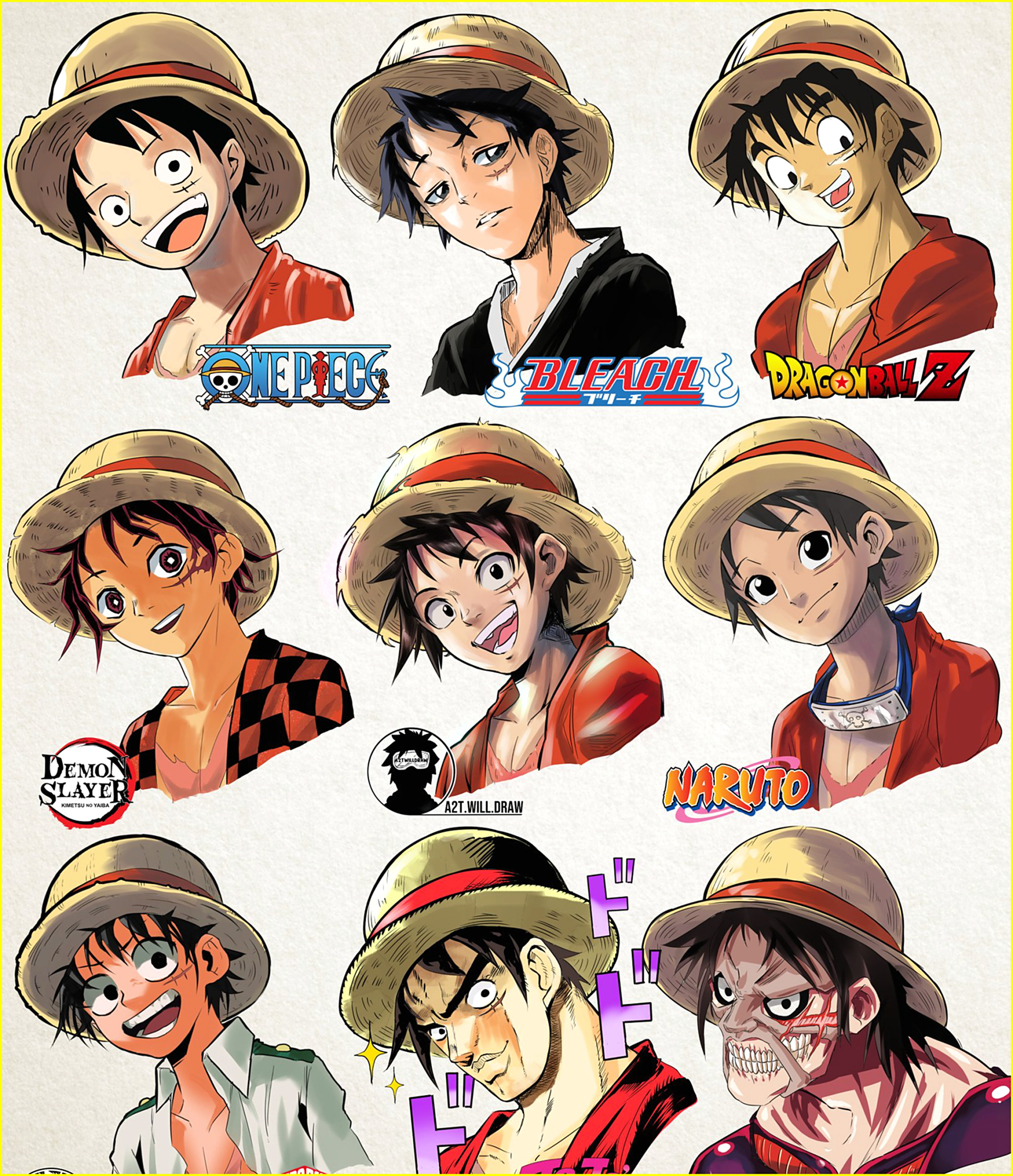 不同画风的动漫主角,能一眨眼认出源于哪部动漫的,都是佬中佬!