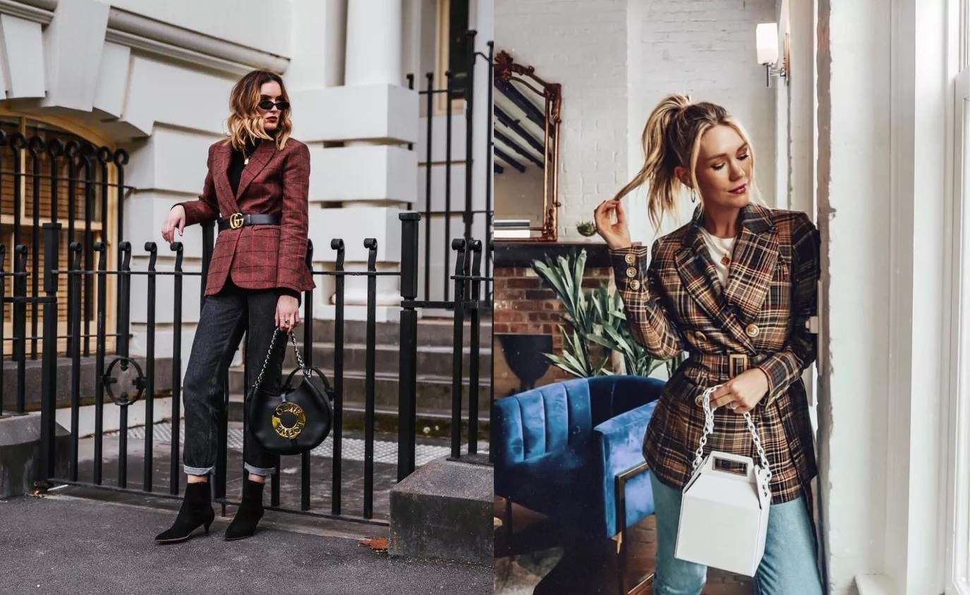 经典又时髦的格纹元素,穿上轻松让变得气质满分