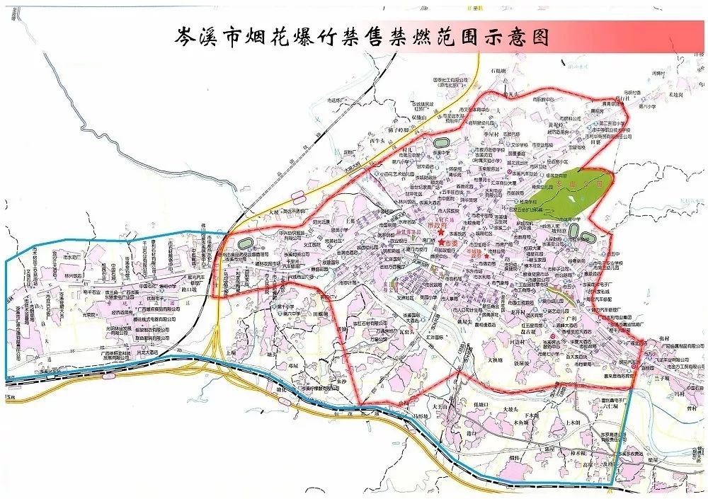 岑溪市岑城镇地图图片