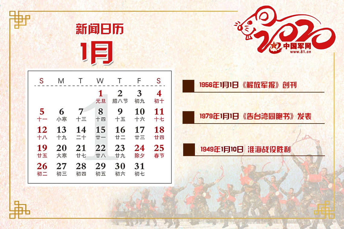 你关注的2020年新闻日历来了! 你关注的2020年新闻日历来了!