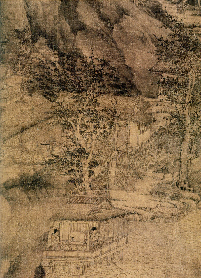 五代董源山水画欣赏