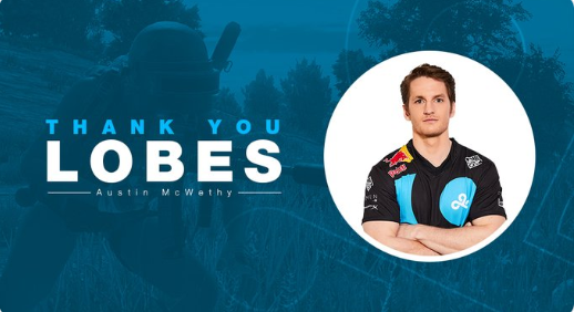 《绝地求生》前c9成员lobes加盟北美战队simplicity