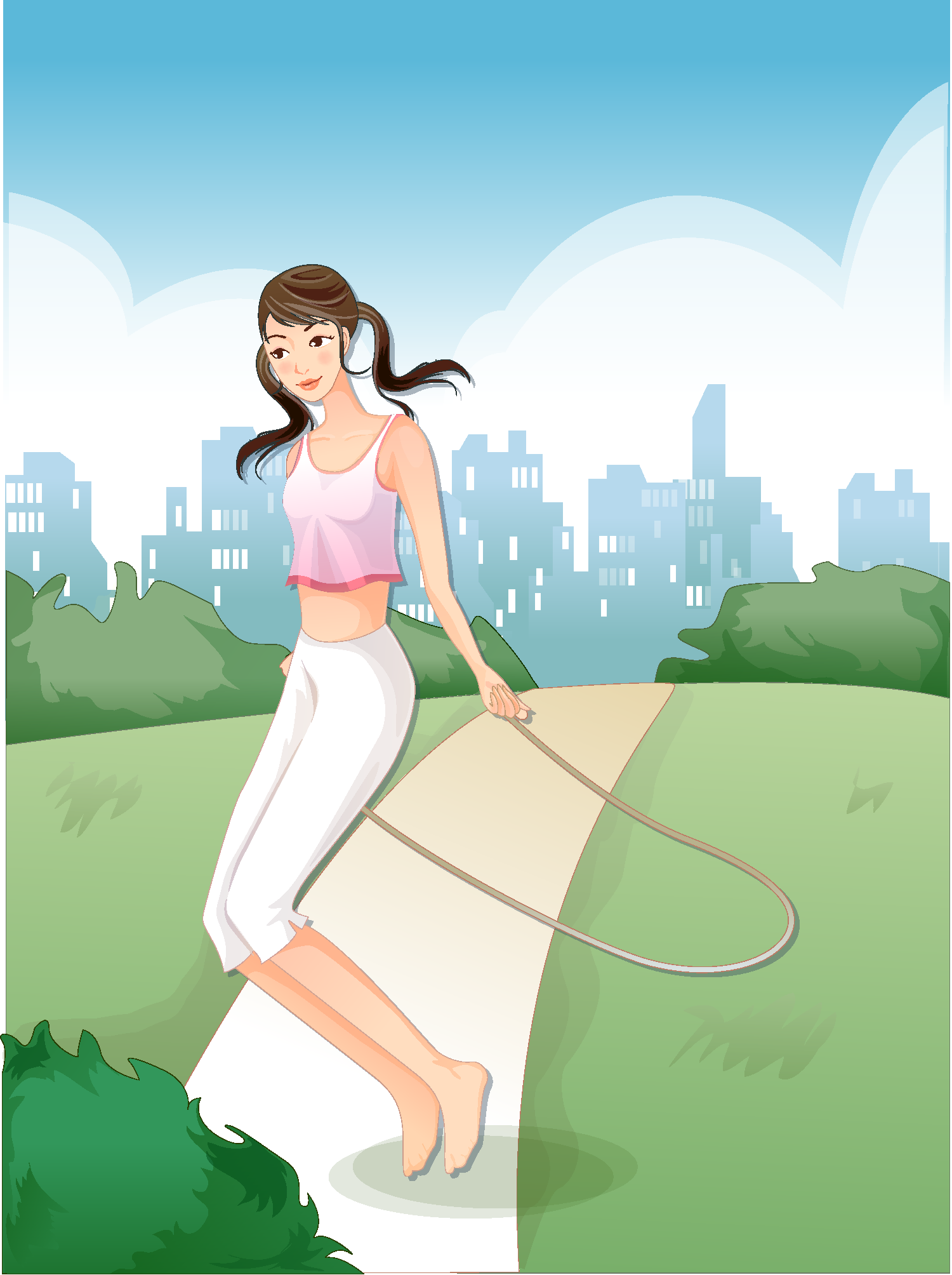 体育健身体育运动系列墙绘素材1